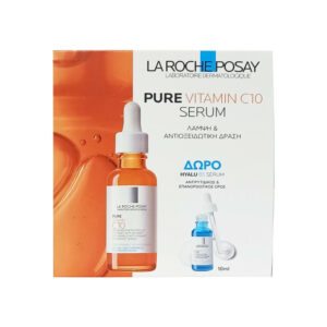 LA ROCHE POSAY PURE VITAMIN C10 SERUM + ΔΩΡΟ HYALU B5 SERUM