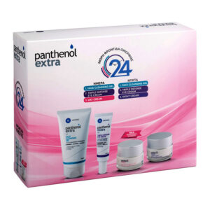 Panthenol Extra Promo with Face Cleansing Gel 150ml, Triple Defense Eye Cream 25ml, Day Cream SPF15 50ml & Night Cream 50ml