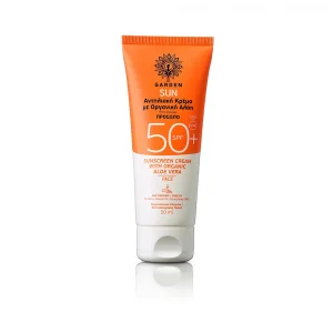 Garden Sun Sunscreen Face Cream Organic Aloe Vera SPF50 50ml