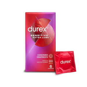 Προφυλακτικά Durex Sensitive Extra Lube 6 τμχ.
