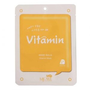MJCARE κορεάτικη μάσκα προσώπου με βιταμίνες C, B, E