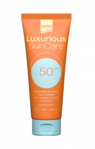 Luxurious Sun Care Face Cream Αντηλιακή κρέμα προσώπου 50spf 75ml.