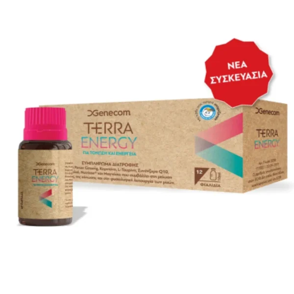 Genecom Terra Energy Συμπλήρωμα Διατροφής Για Τόνωση Και Ενέργεια 12 x 10 ml