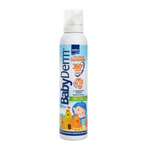 Intermed BabyDerm Invisible Sunscreen Spray SPF50+ Spray Πολύ Υψηλή Προστασία, 200ml