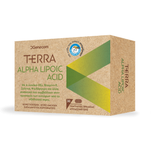 Genecom Terra Alpha Lipoic Acid, 30 Ταμπλέτες Βραδείας Αποδέσμευσης