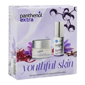 Panthenol Extra Youthful Skin Anti-aging κρέμα προσώπου & ματιών, 50ml + ορός προσώπου & ματιών