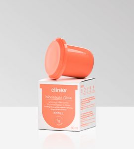 Clinea Refill Moonlight Glow Gel-in balm νύχτας για λάμψη και αναζωογόνηση 50ml