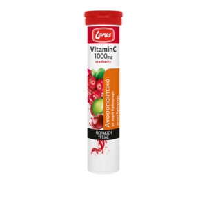 Lanes Βιταμίνη C 1000mg με χυμό Κράνμπερι