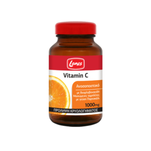 Lanes Vitamin C 1000mg & βιοφλαβονοειδή 60 μασώμενα δισκία.