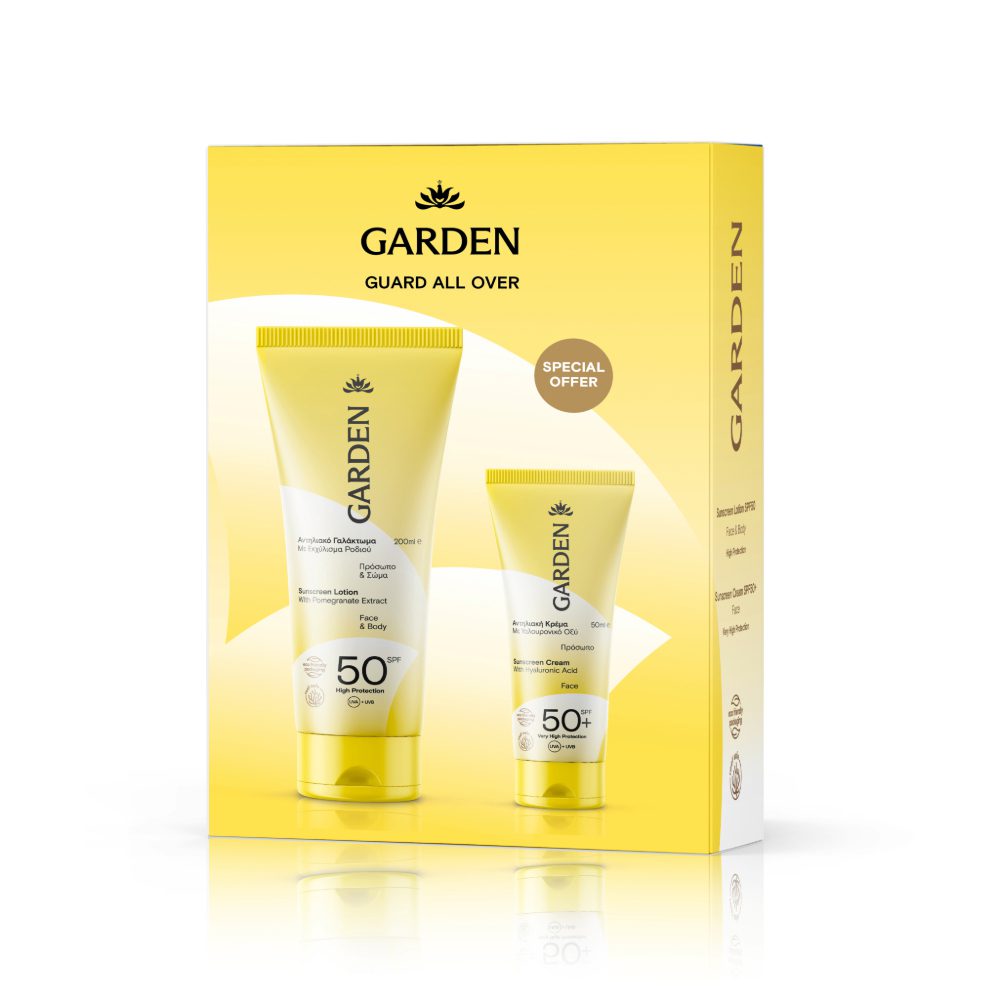 GUARD-ALL-OVER-1000x1000-1 Garden Box Guard All Over Αντηλιακό Γαλάκτωμα Προσώπου και Σώματος SPF50 200ml - Image 1