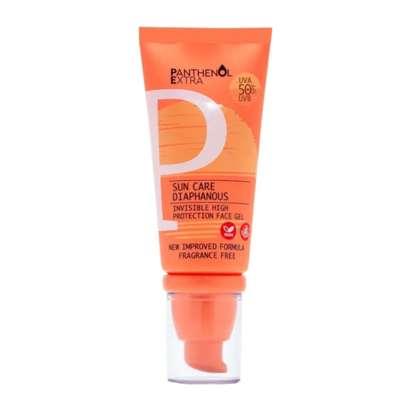 Panthenol Extra Sun Care Diaphanous Αντηλιακό Gel Προσώπου SPF 50, 50ml