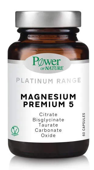 Power of Nature Platinum Range Magnesium Premium 5, 60caps
