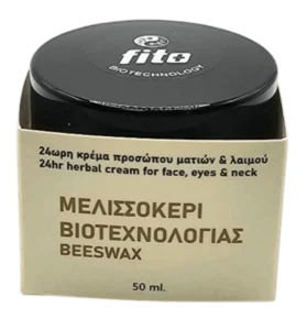 Fito Beeswax 24ωρη Φυτική Κρέμα Προσώπου, Ματιών και Λαιμού Μελισσοκέρι Βιοτεχνολογίας 50ml