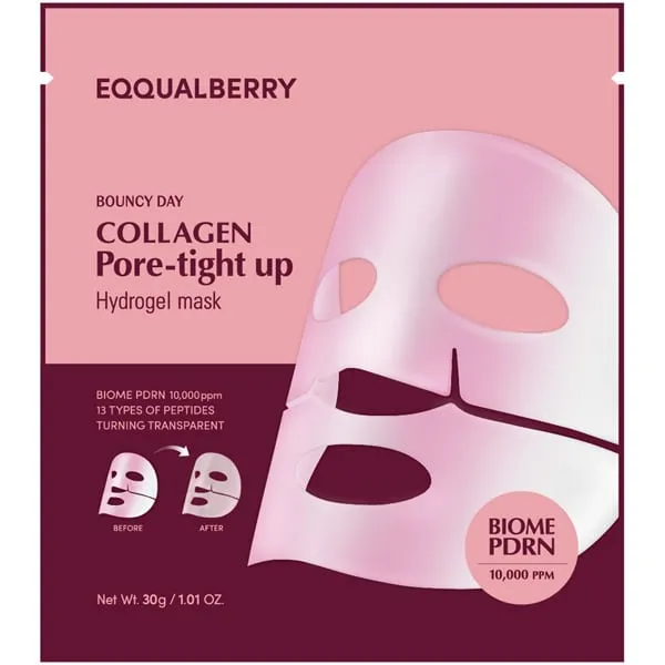 Eqqualberry Collagen Pore Tight Up Μάσκα Προσώπου για Λιπαρές Επιδερμίδες, 1τεμ