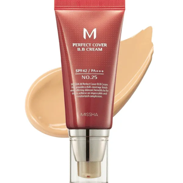 Missha M Perfect Cover BB 25 Warm Beige 25 Warm Beige Κρέμα Προσώπου Ημέρας με SPF42 για Ενυδάτωση, Ατέλειες & Λάμψη με Υαλουρονικό Οξύ & Ceramides 50ml
