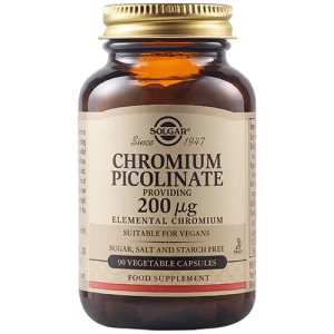 SOLGAR CHROMIUM PICOLINATE 200 µG VEGETABLE CAPSULES